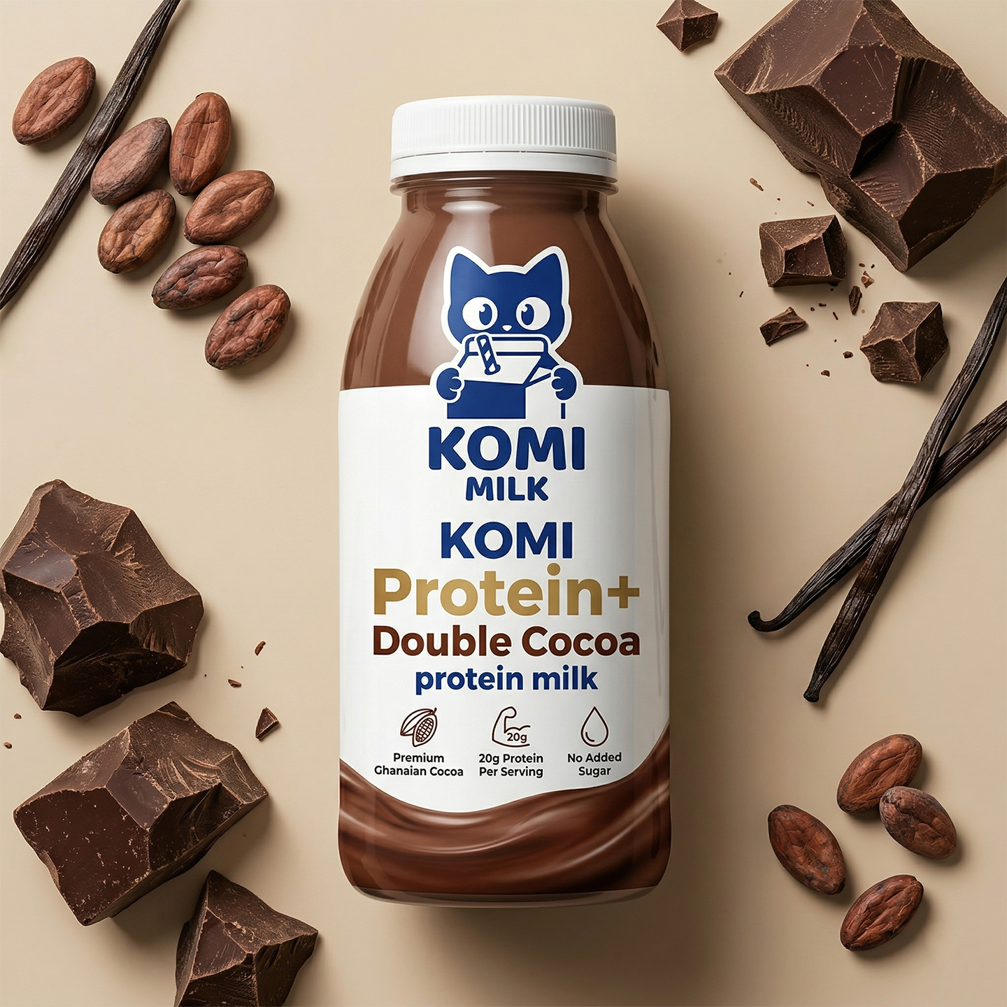 Komi Protein+ Double Cocoa